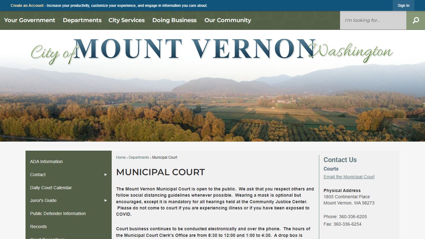 Municipal Court | Mount Vernon, WA - Official Website